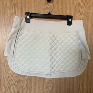 Kyodon Cream Quilted Athletic Skirt